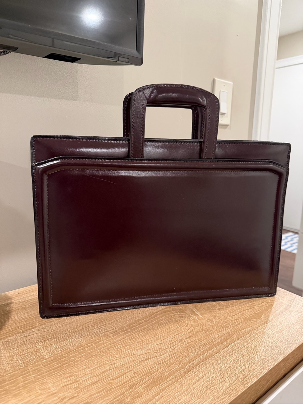 Vintage Leather Executive Binder / Briefcase